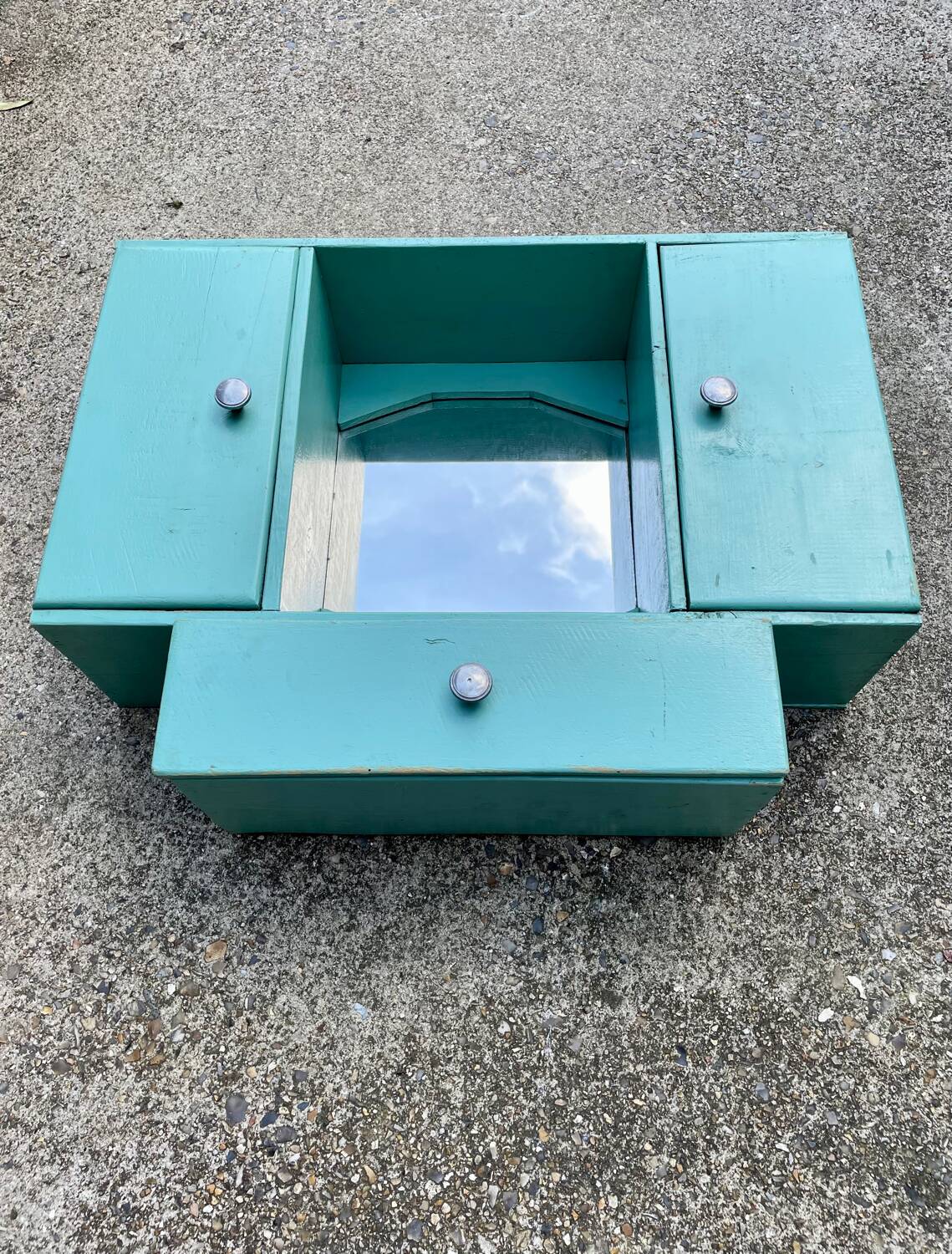 Old wall-mounted bathroom cabinet