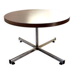 table basse formica acajou
