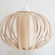 Wooden hanging lamp, scandinavian, 70s
