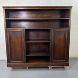 Large vintage wooden bookcase