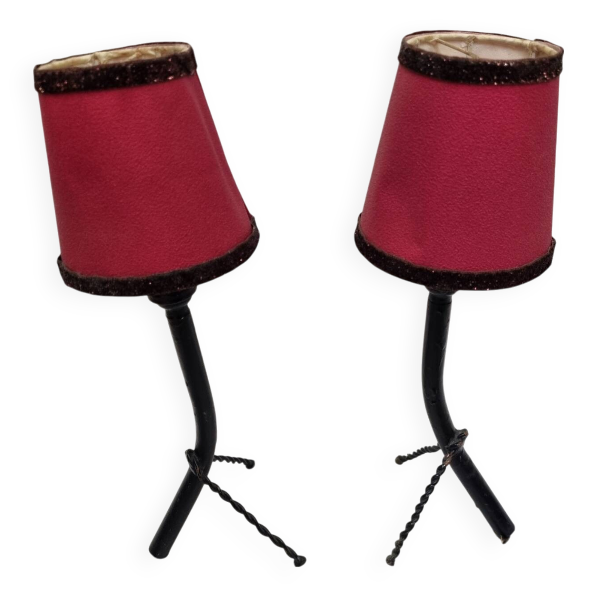 Brutalist bedside lamps