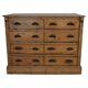Antique German pine shop cabinet, early 20th century