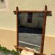 Antique bamboo style mirror mercury glass vintage solid wood