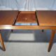 Scandinavian extendable rectangular table in blond teak