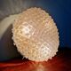 Large brass and frosted glass ceiling light, Hillebrand Lighting, 1970.