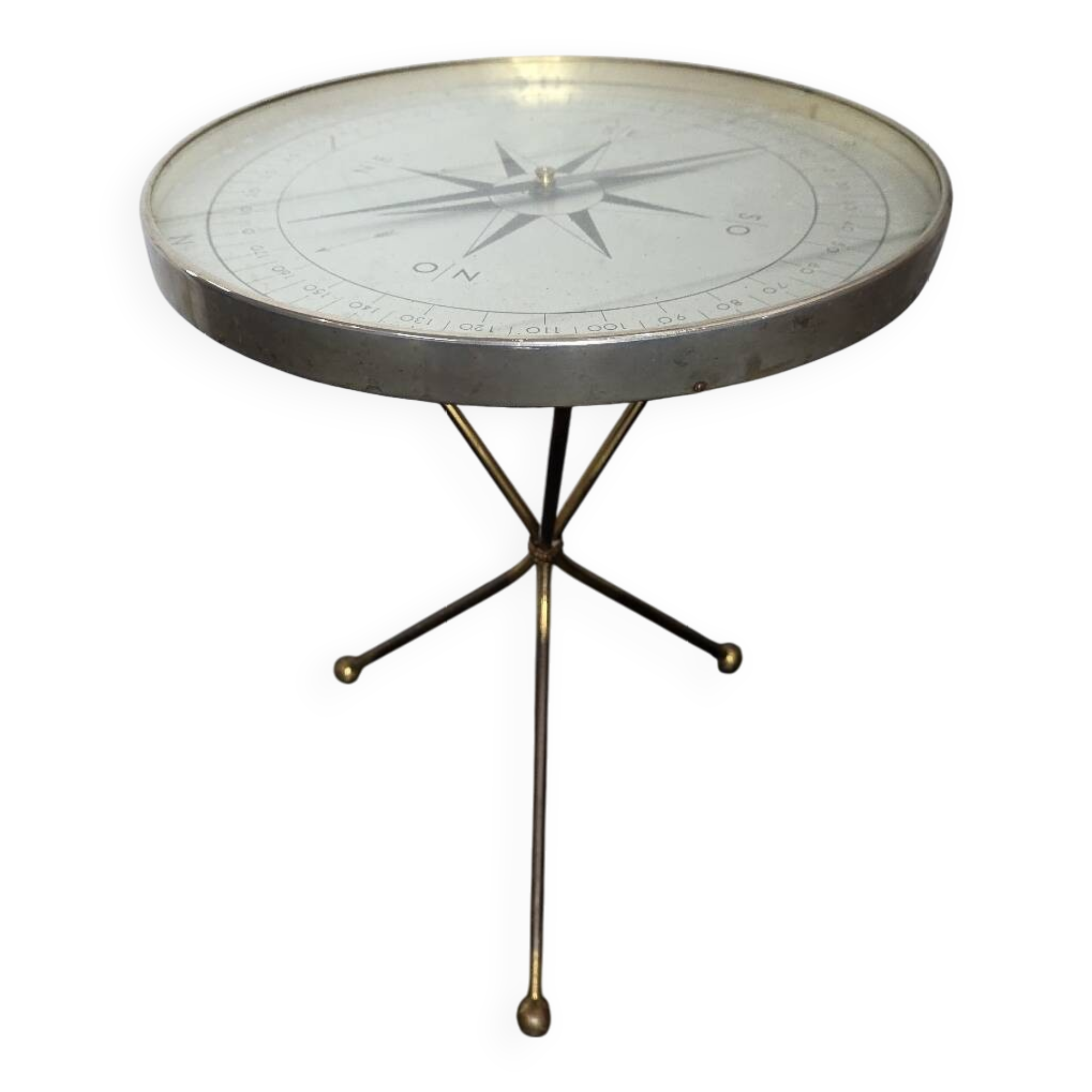 compass coffee table, 1960