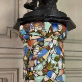 Pair of Columns Decorated with Fragments of Earthenware and Porcelain, Popular Art