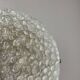Large 40cm Murano Ice Glass Flushmount Wall Light by Hillebrand Leuchten, 1