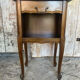 Antique nightstand louis xv style wood drawer + vintage case