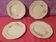 Series of 4 dessert plates Schonwald Germany Art Nouveau decor