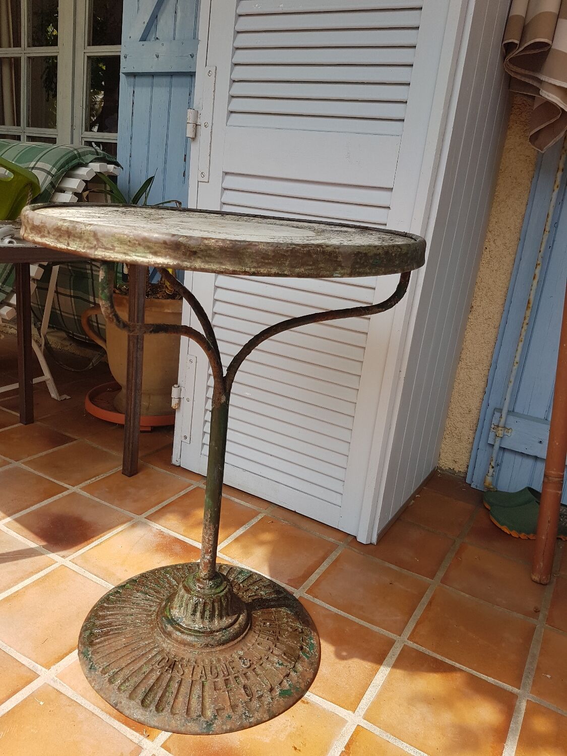 Table guéridon bistrot années début 20ème