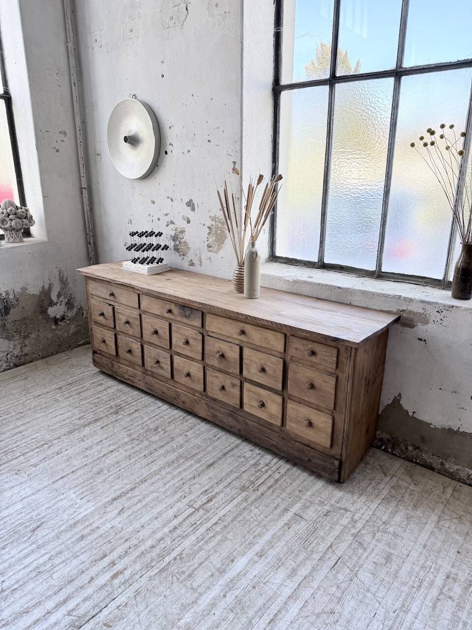 1950s workshop furniture in pine