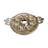 Plat ancien à servir les oeufs