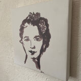 Femme - portrait sur toile impression