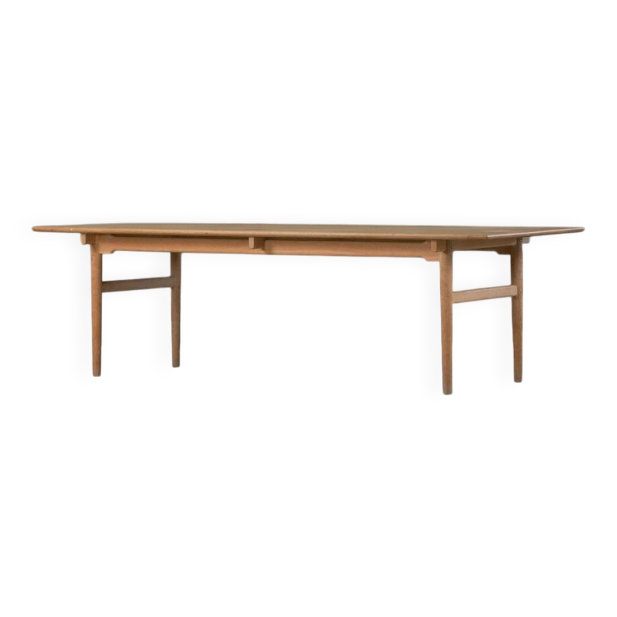 Large Hans J Wegner ‘CH327’ dining table in oak and soap for Carl Hansen & Son Denmark 1960’s