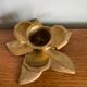 Pair of vintage brass candle holders