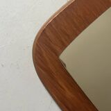 Scandinavian teak wood mirror, circa 1950/1960