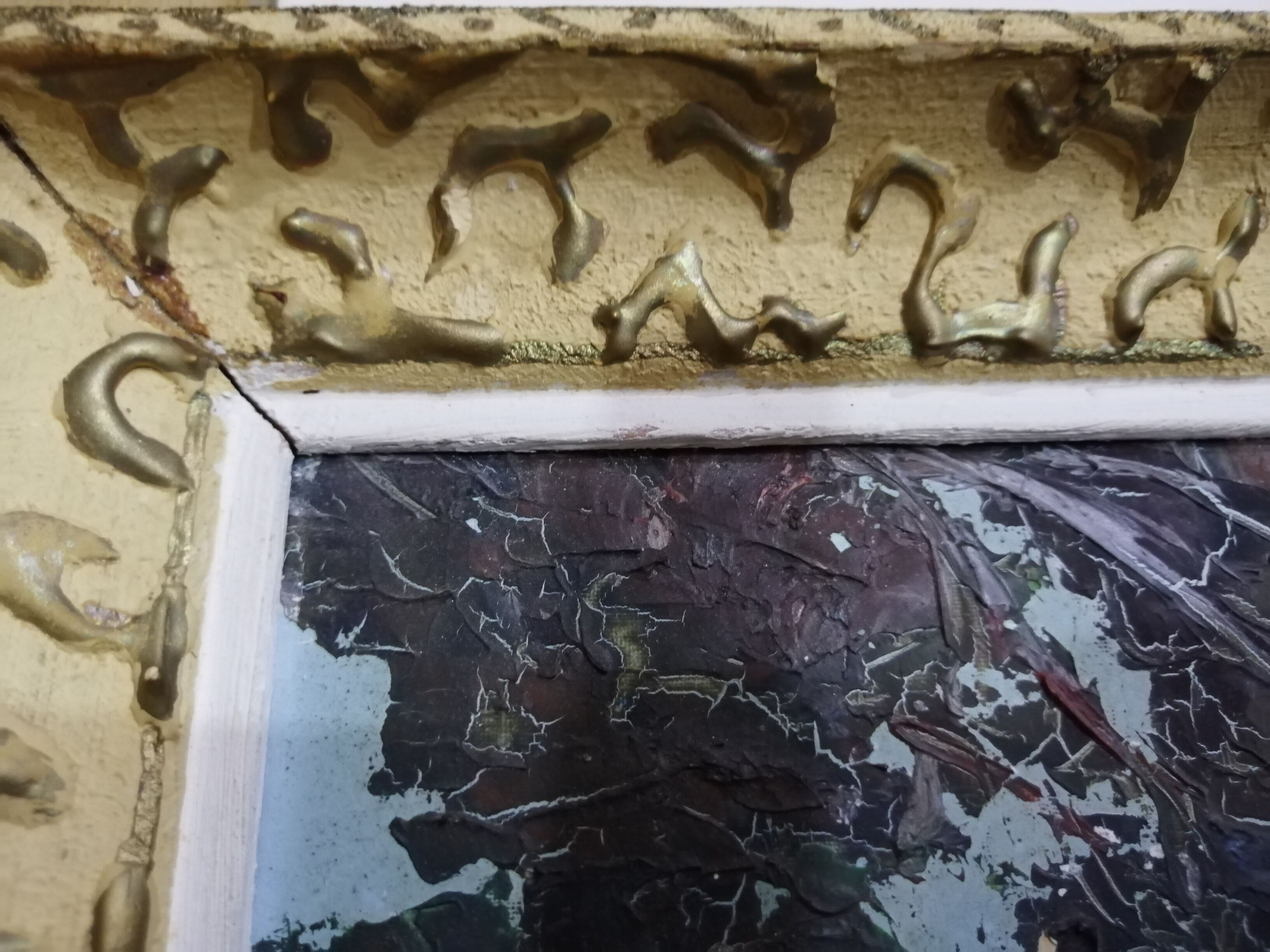 Seaside, oil on panel