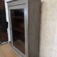 Wall showcase louis philippe xixe cabinet curiosity patina shabby gustavien