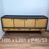 Vintage Scandinavian wooden sideboard