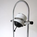 Adjustable desk lamp in chrome and metal, eighties