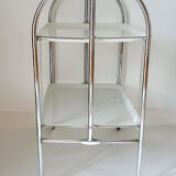 Folding serving table