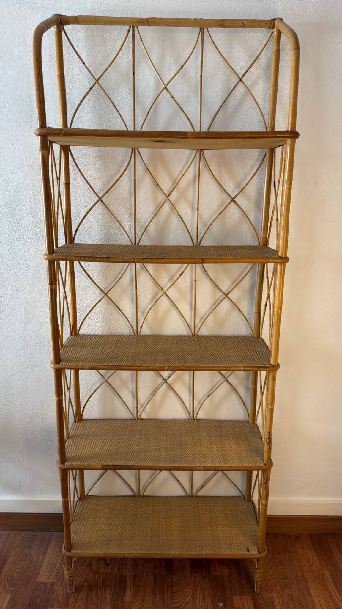 1960s Rattan Shelf France