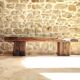 Century-old solid oak bench