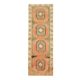 Vintage Turkish Oushak Handmade Wool Cotton Orange Runner 101x295