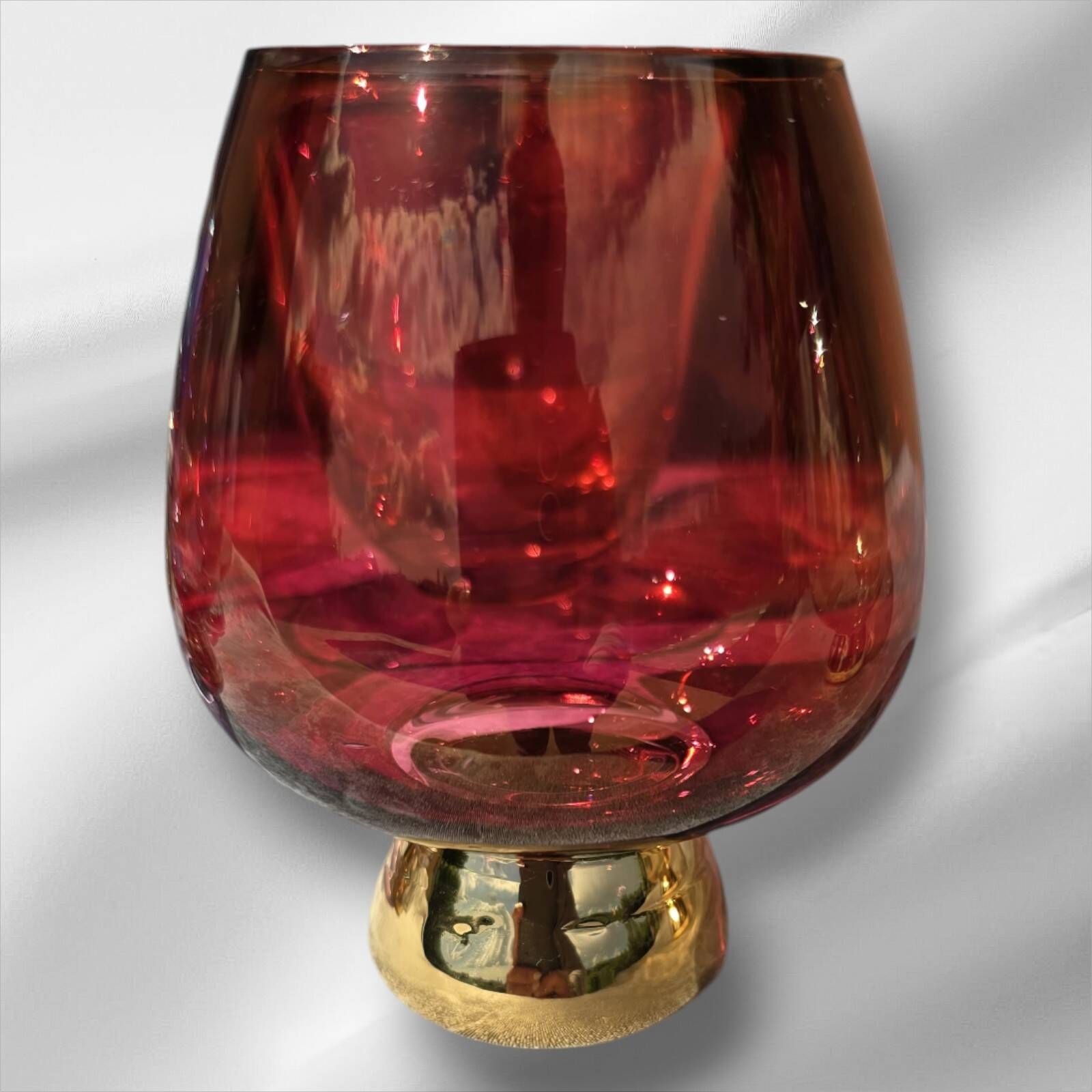 Harlequin liqueur/cognac decanter and 6 glasses, 1950s