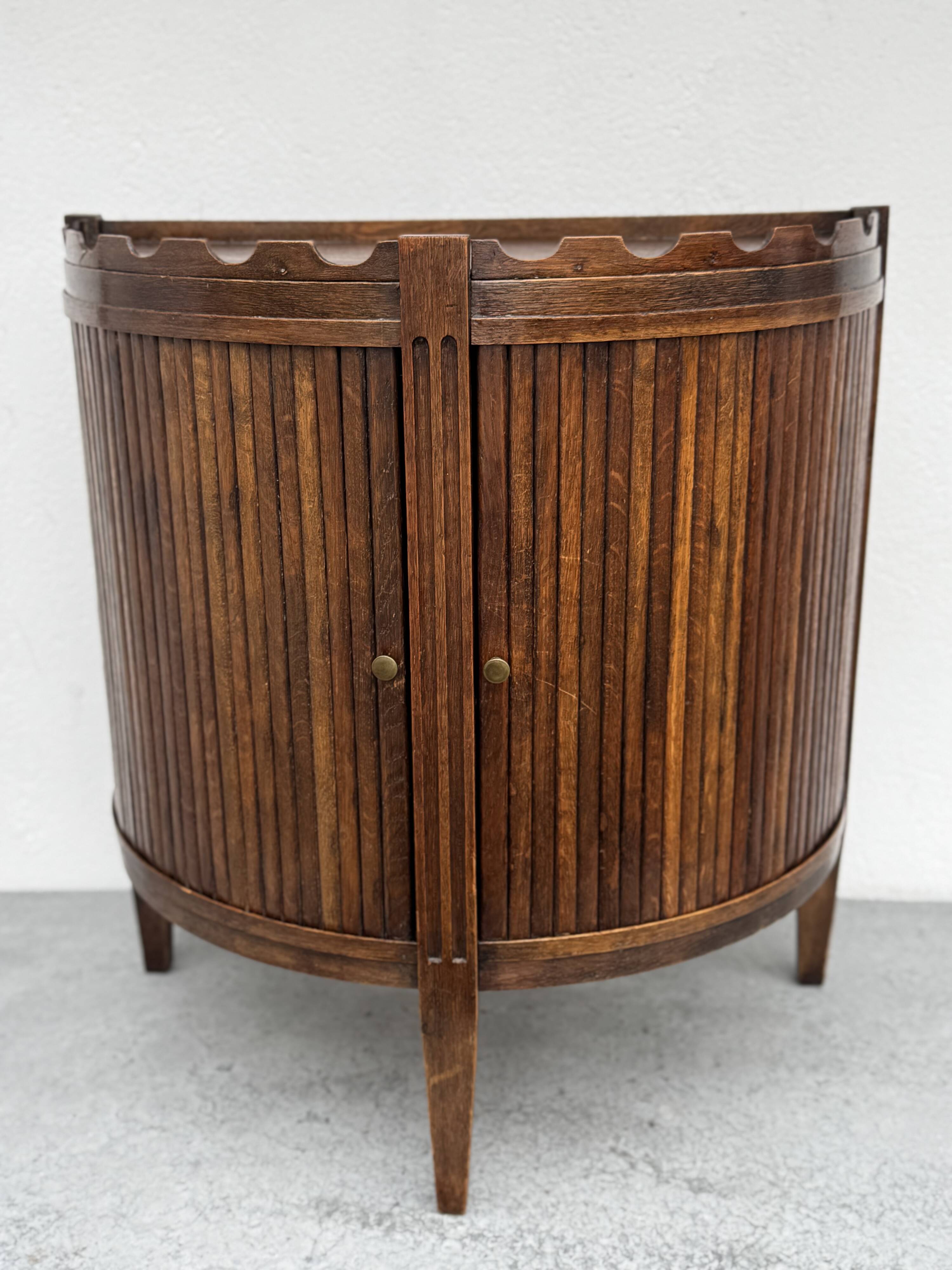Art Deco Style Half Moon Bar