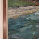 Original Mid Century Swedish Oil on Panel – “Seashore” by LV 1962 – Signed