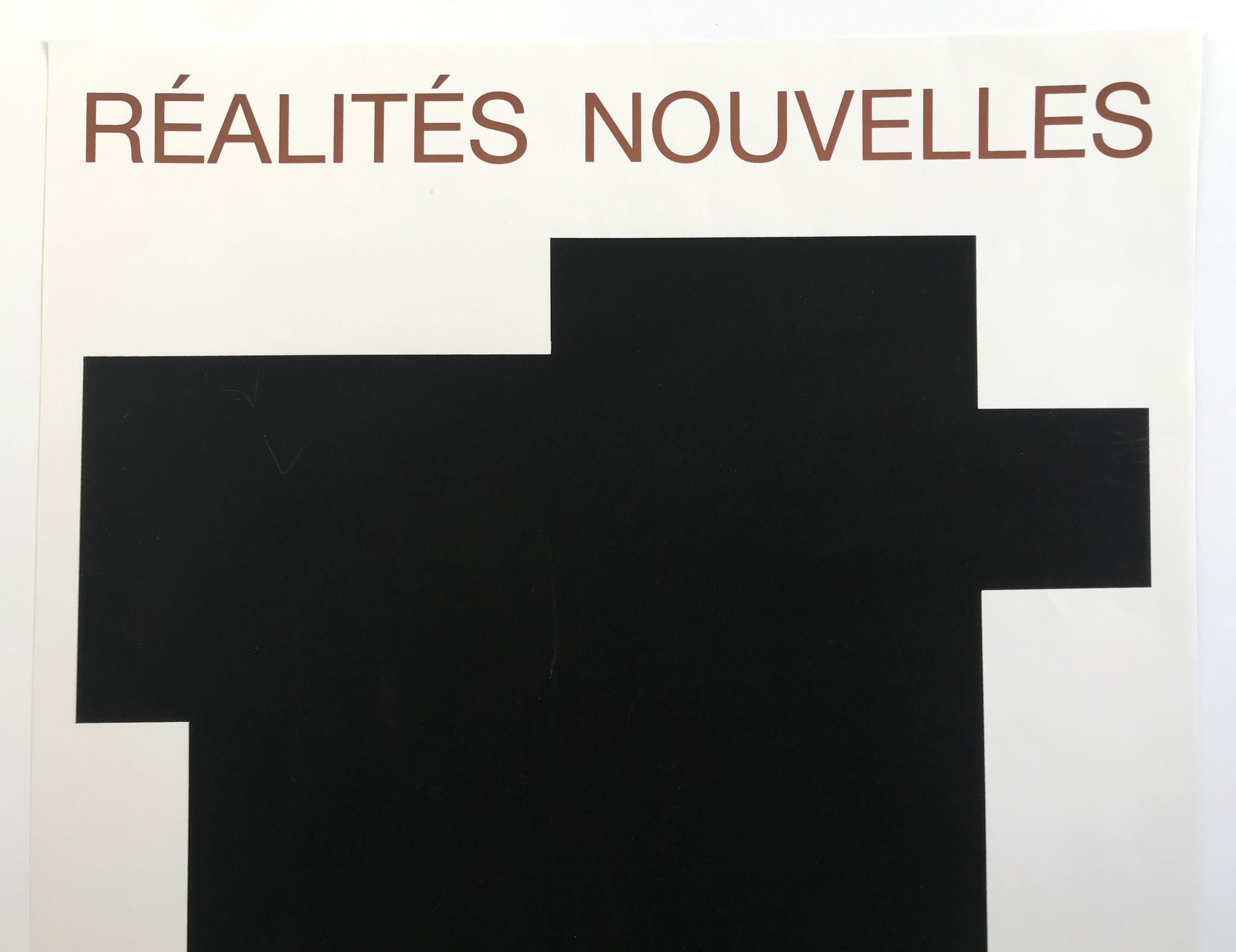 Screen print poster by Aurelie Nemours, Salon des Réalités nouvelles, 1990