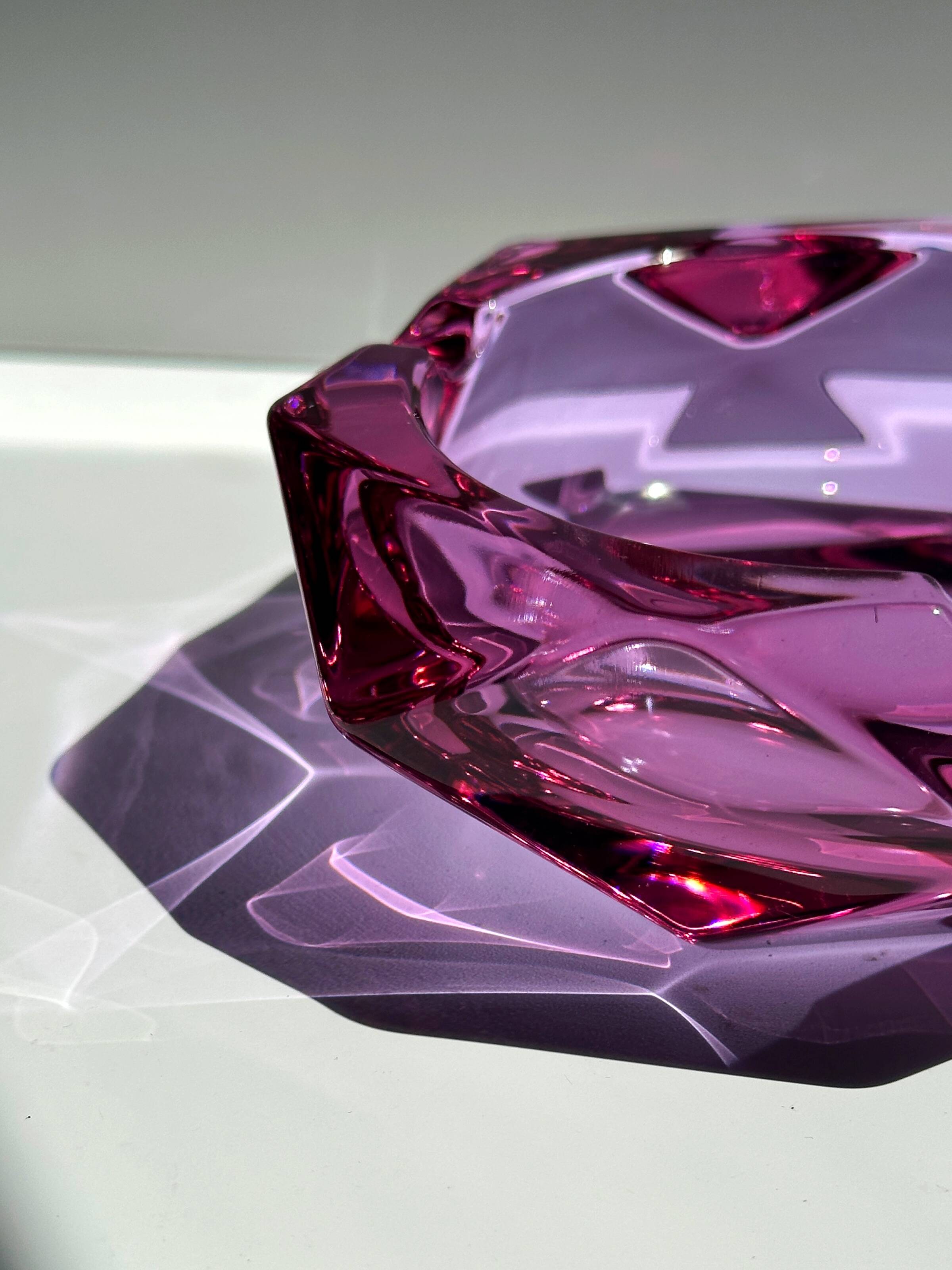 Cendrier Murano Alexandrite des années 1970 / Vide Poche