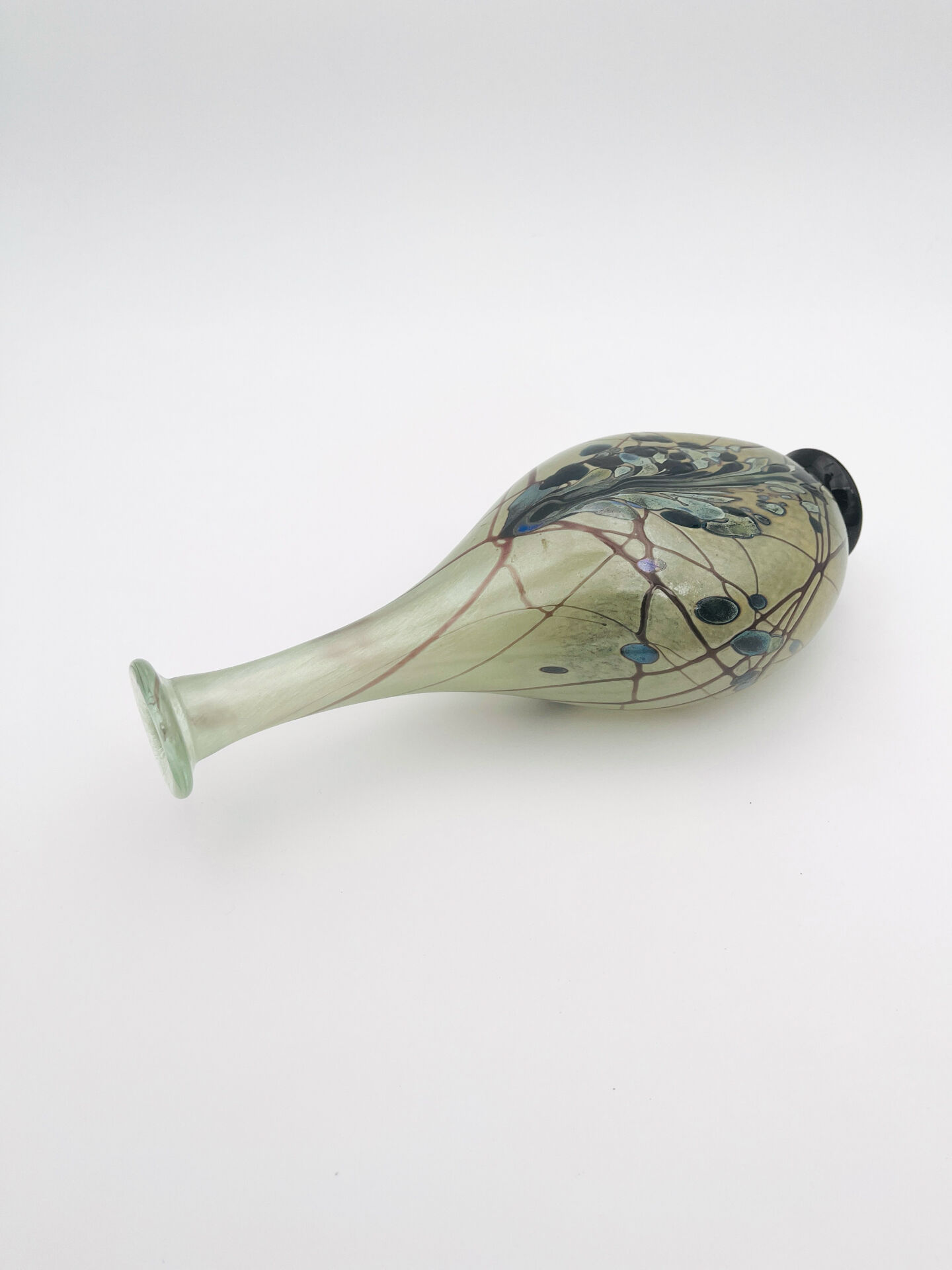 Vase Robert Pierini Studio Glass 1984 29cm 1.1kg Signed