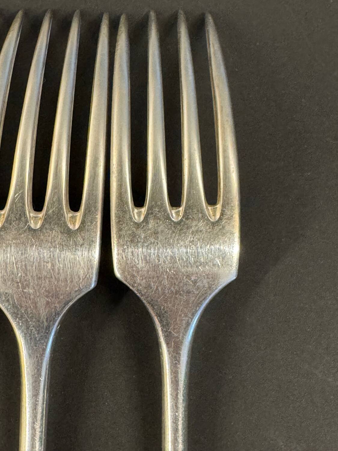 Set of 12 antique silver-plated cutlery – Afenide Manufacture