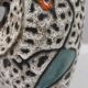 Marius Bessone in Vallauris large free-form vase with abstract decoration 1950s