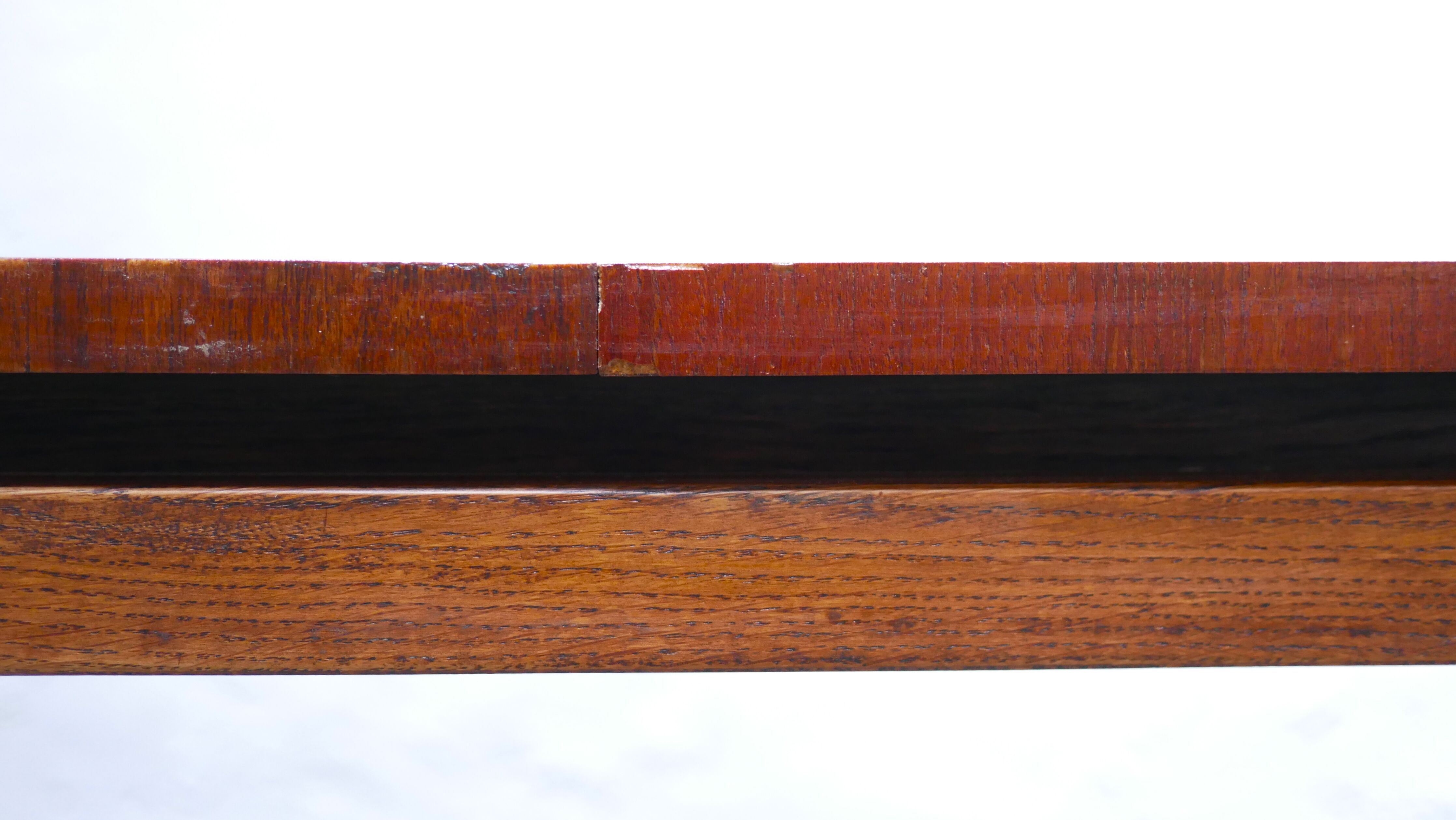 Extendable teak dining table by Gérard Guermonprez for Magnani editions