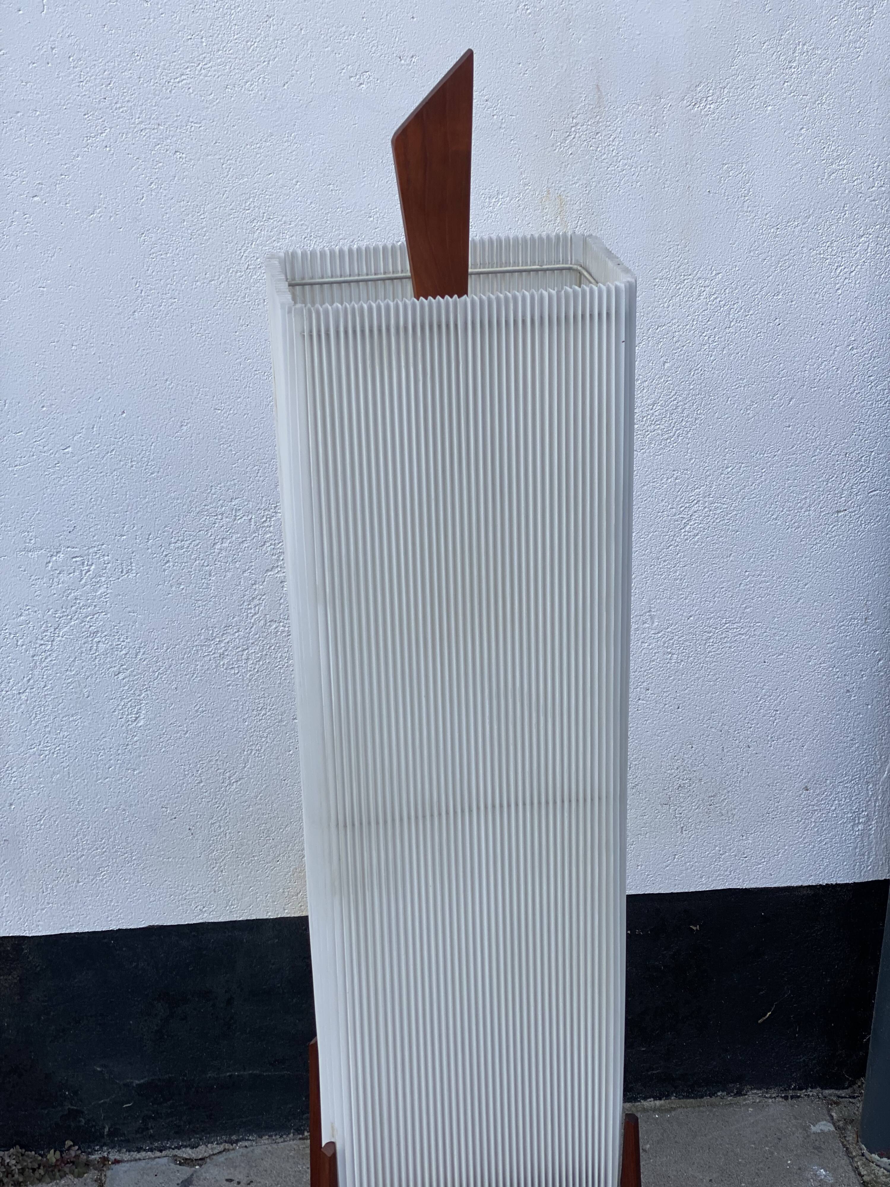 Vintage teak floor lamp