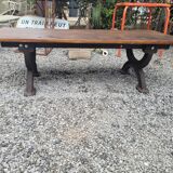 Bench or garden coffee table cast iron legs 150×56cms