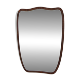 Miroir scandinave en acajou, Eriksmåla Glas, Suède, 1950, 73x54cm