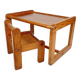 Bureau en pin enfant et sa chaise