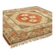 Antique Kars rug made of cotton and wool, hand-knotted, 102 x 100 in.