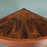 Pair of bedside tables, rosewood necks