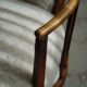 Pair of Danish armchairs in beech, reupholstered in lambswool, Art Nouveau, 1900s.