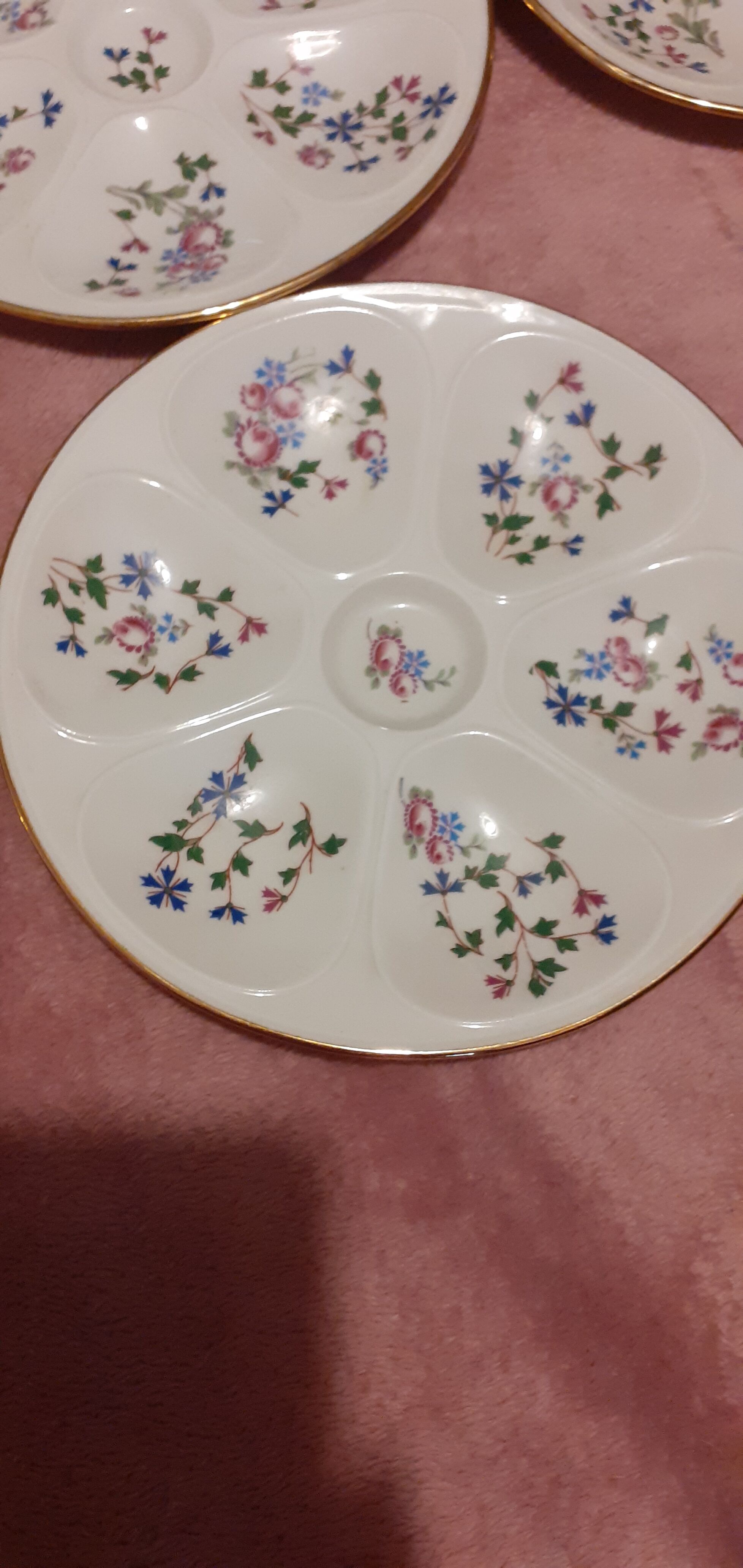 Limoges porcelain oyster service