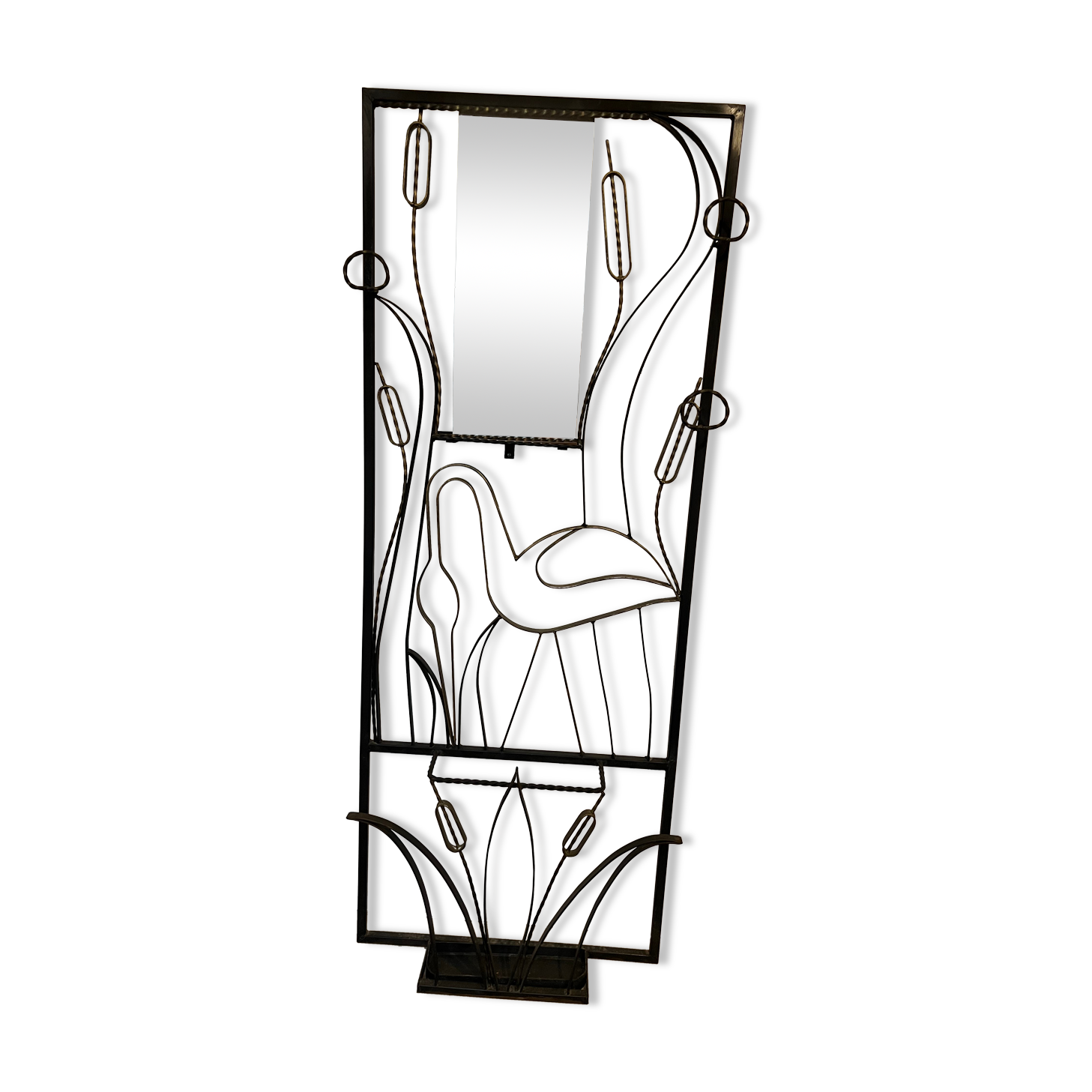 Wrought iron cloakroom