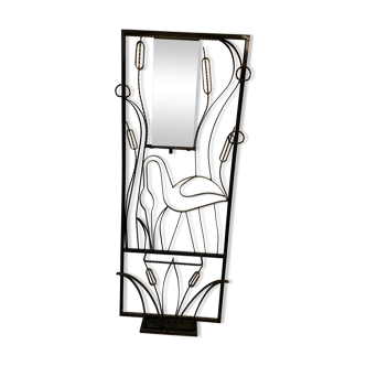 Wrought iron cloakroom