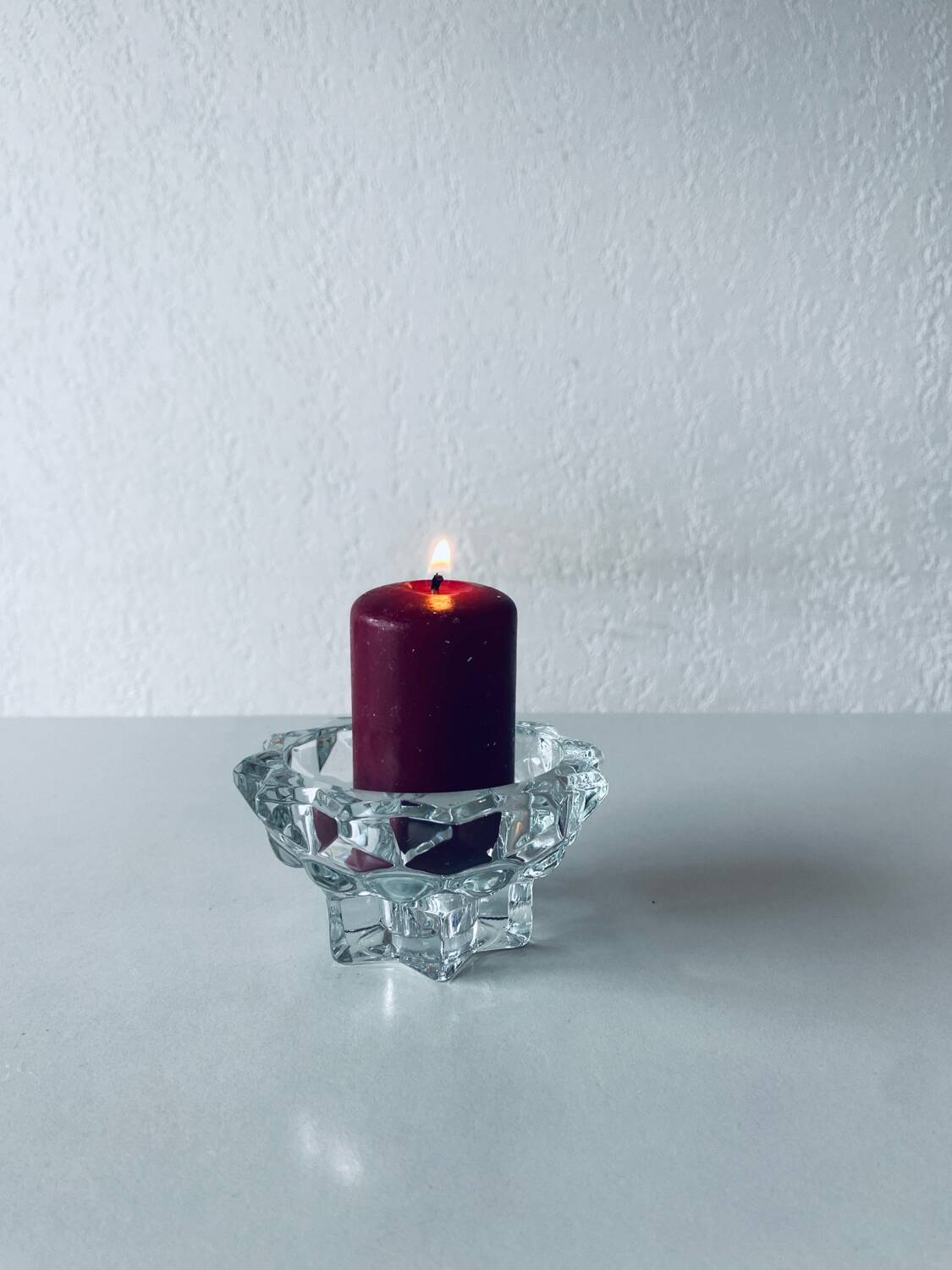 Crystal star candle holder