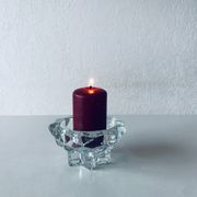 Bougeoir étoilé en cristal